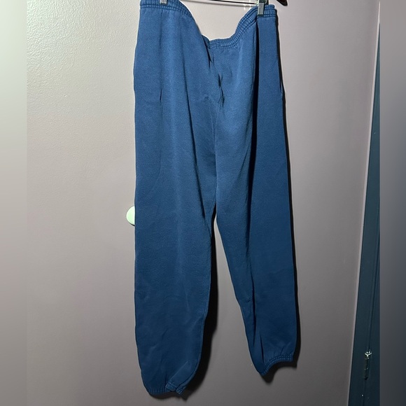 Hanes Premium Navy Joggers - Picture 5 of 6